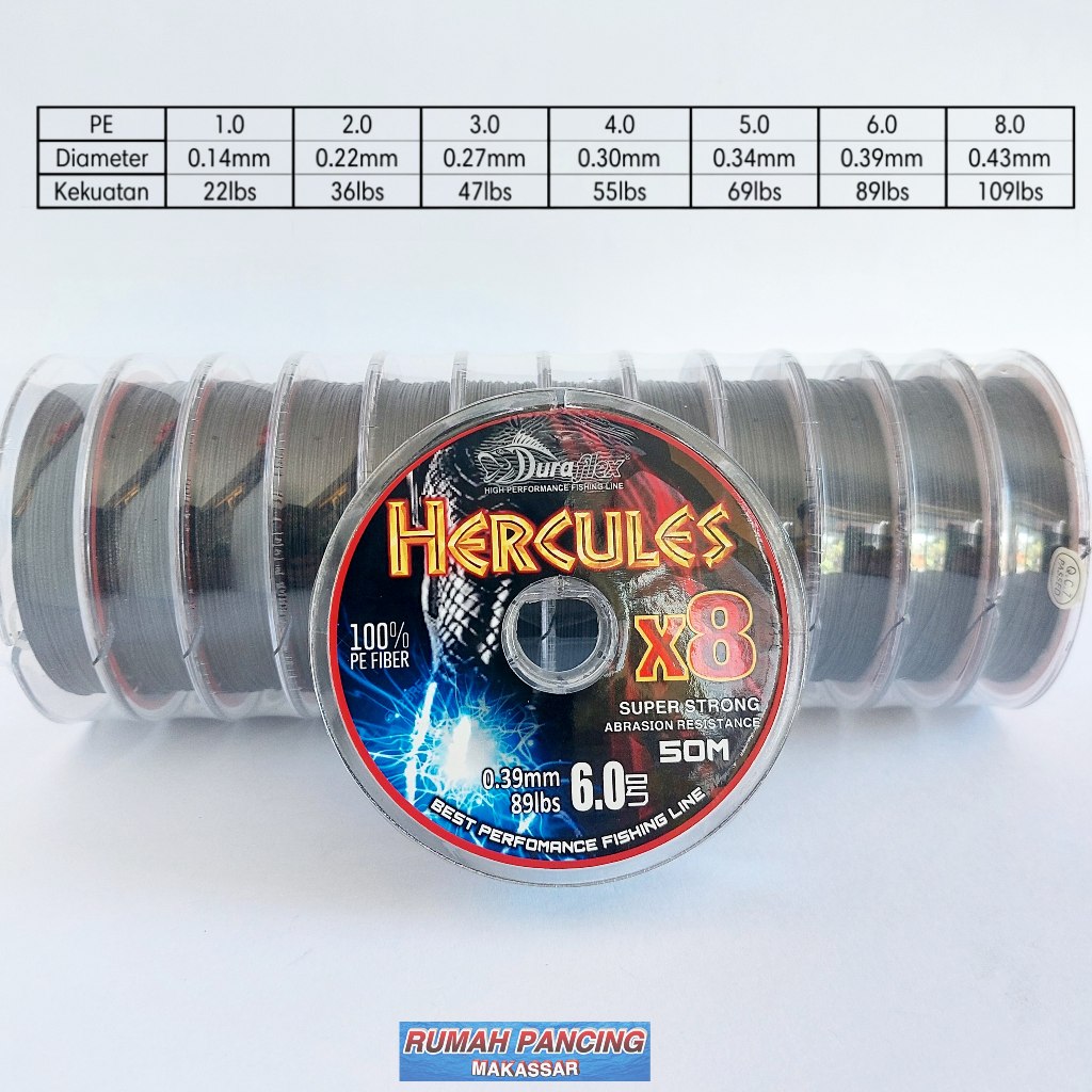 Benang/PE DURAFLEX HERCULES X8 50M
