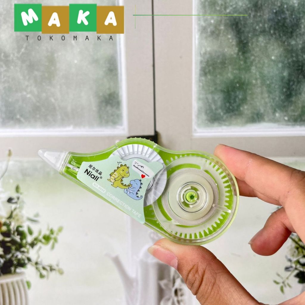 

tipe x nial 3 in 1 dino CT 1047 correction tape dinosaurus tip ex pita tip x roll perlengkapan alat tulis kantor sekolah