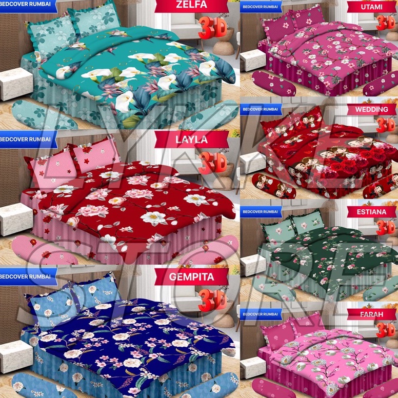 Koleksi Terbaru.. BED COVER / BEDCOVER BONITA RUMBAI