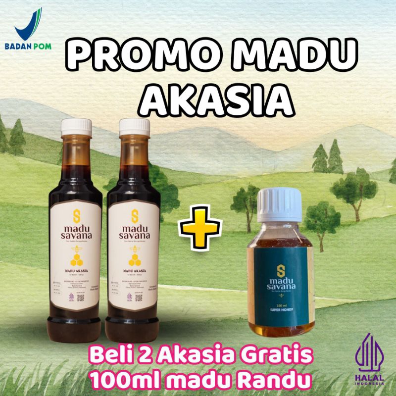 

Madu Savana Paket Promo 2 Akasia Gratis 1 Madu Randu Super