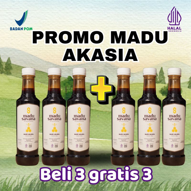 

Madu Savana Paket Usaha 10 Botol Akasi Murni