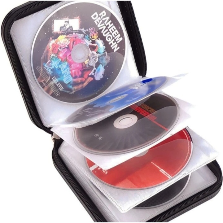 CD Bag Tas Dompet CD DVD Tempat Penyimpanan Kaset CD
