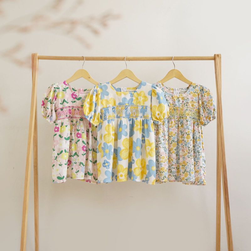 KKCollection|Bianca Dress|Smock Dress Motif | Dress Anak