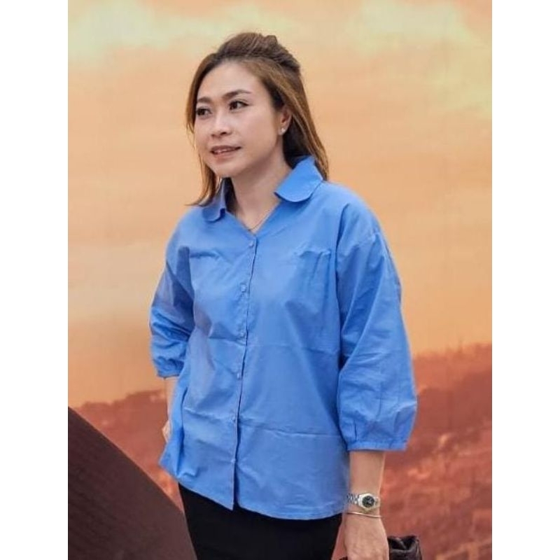 KEMEJA KATUN POPLIN WANITA