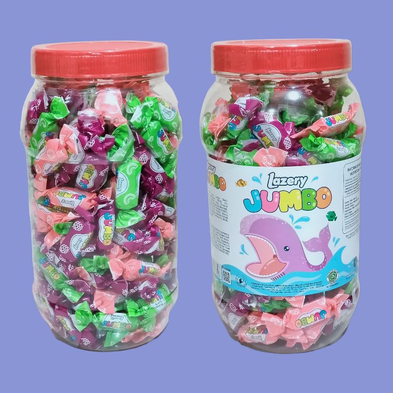 

LAZERY YOGURT JUMBO Permen Yogurt Buah Toples 250gr [70 butir]