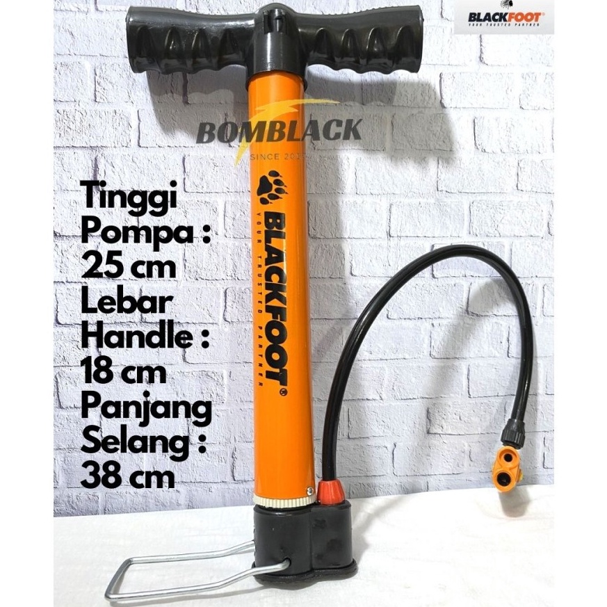 Lagi Tren.. BLACKFOOT Pompa sepeda PENDEK KECIL Kompa Ban pompa fixie pompa ban sepeda angin manual 