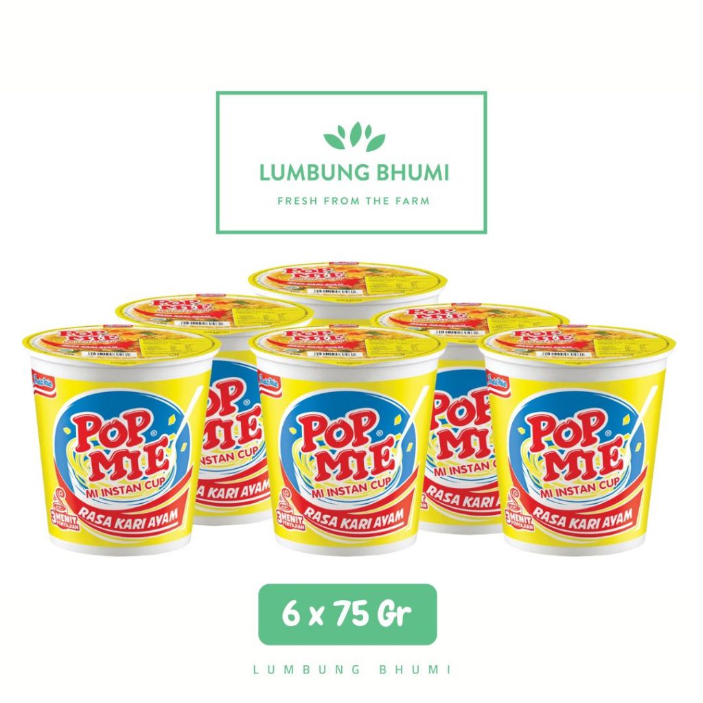 

POP MIE Kari Ayam 75 Gr Grosir 1 Pcs - Lumbung Bhumi