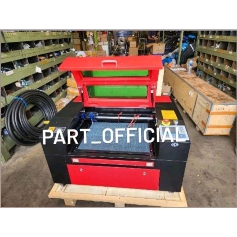 Mesin laser CO2 - 100 watt  6040 + chiller pendingin laser ( khusus akrilik,plastik,kayu )