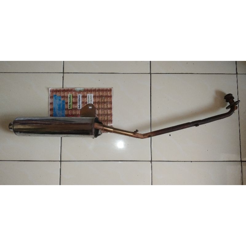 knalpot kaze old knalpot Kawasaki Kaze standar ori copotan motor asli standar copotan motor mines ad