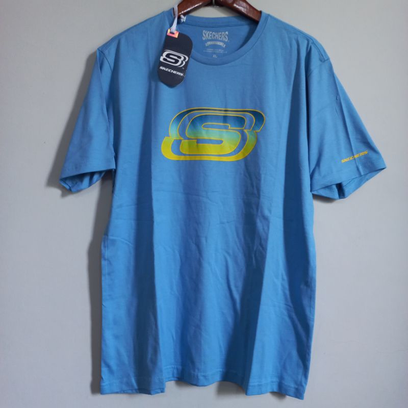 Kaos SKECHERS Pria/Men Original SALE-Biru