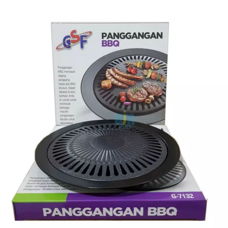 Grill Pan Bulat  Pemanggang Daging BBQ
