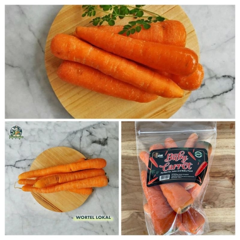 

Wortel Lokal | Wortel Brastagi | Baby Carrot Wortel Baby Brastagi 500 gram