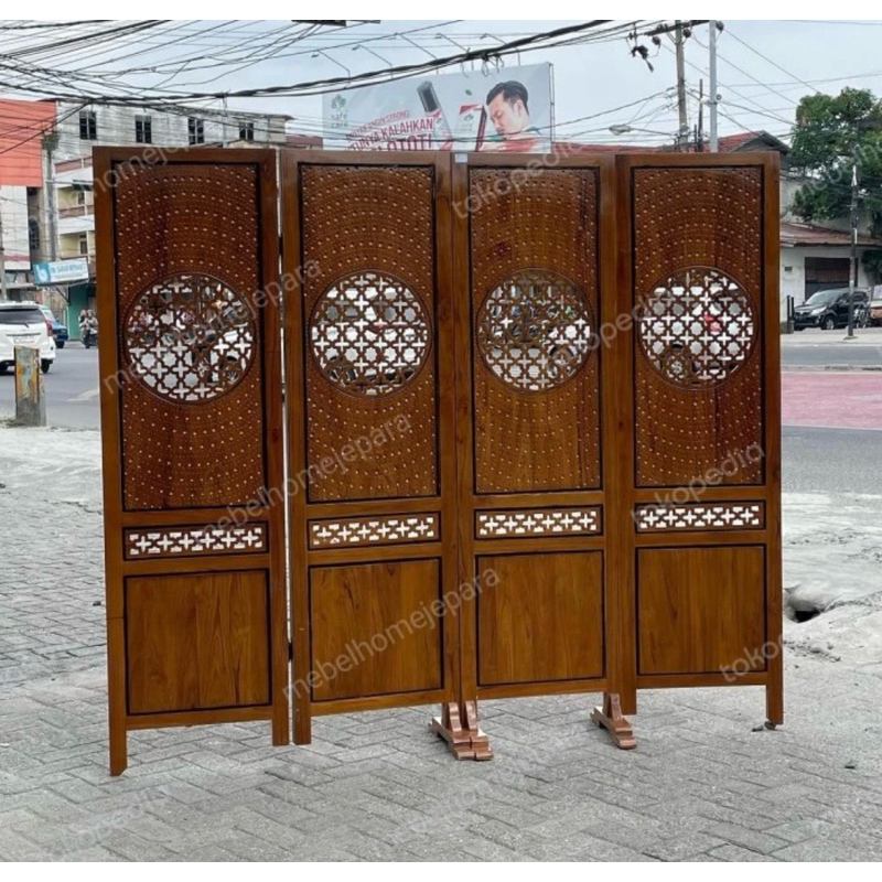 skatsel jati jepara/penyekat ruangan jati