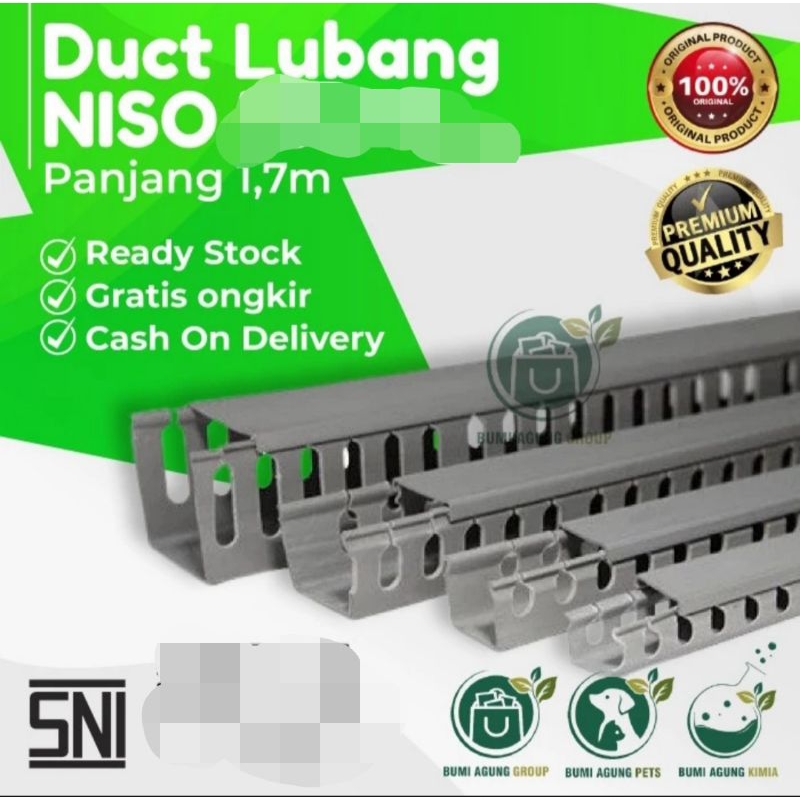 Kabel Ducting PVC Pelindung Kabel Ukuran 25-45 mm Warna Abu-Abu