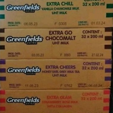 

Greenfields Extra susu UHT ( 1 dus 32 pcs x 200ml ) VANILA CHAMOMILE/ STRAWBERRY ROSE/CHOCOMALT MILK/HONEY EARL GREY MILK TEA