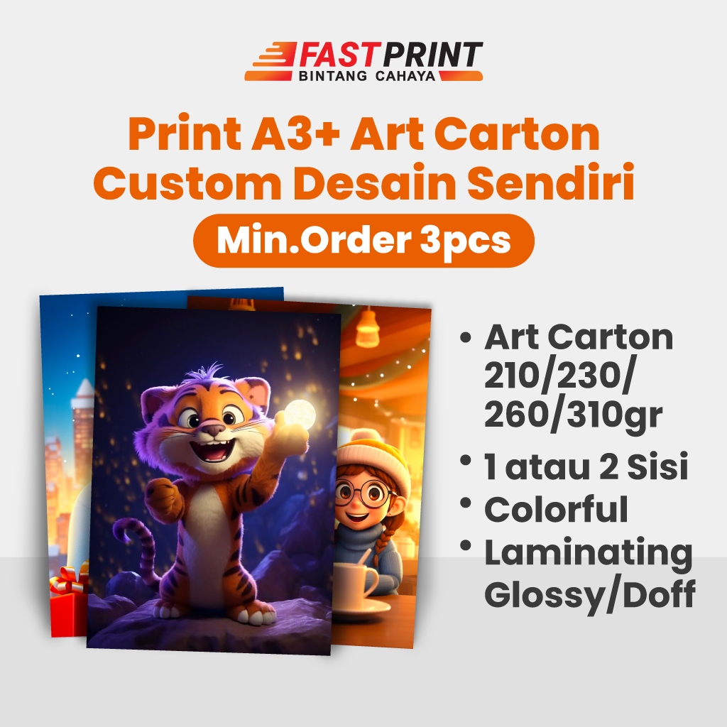 

Print A3+ Art Carton + Laminating Glossy / Doff