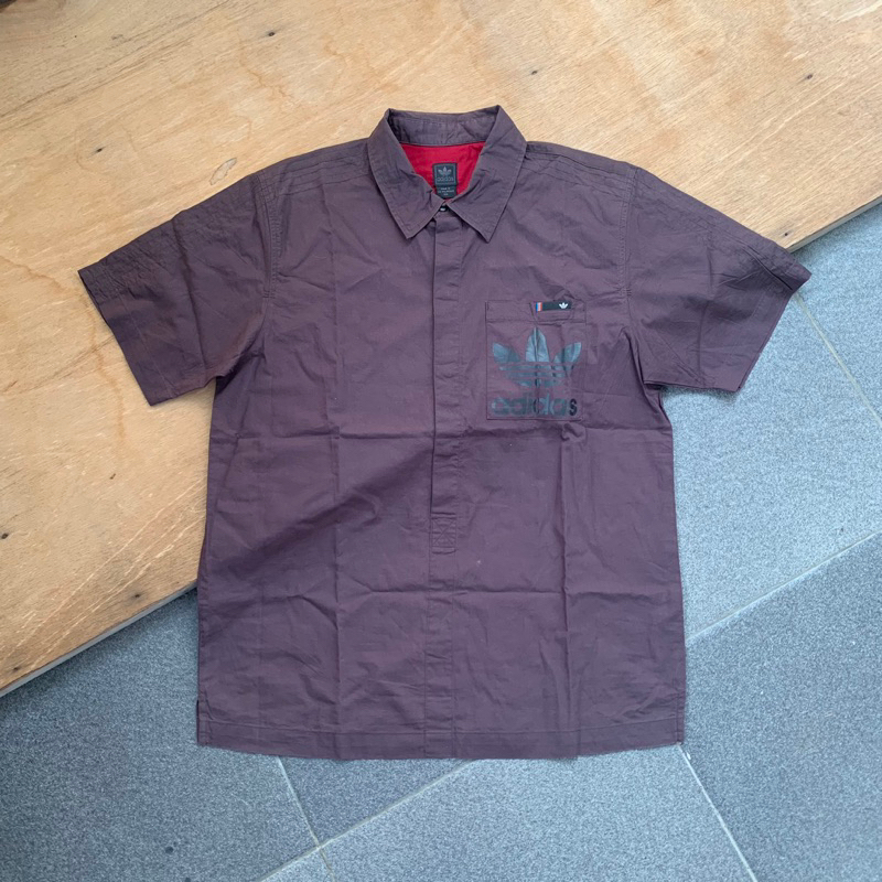 Adidas Skate Shirt button kemeja