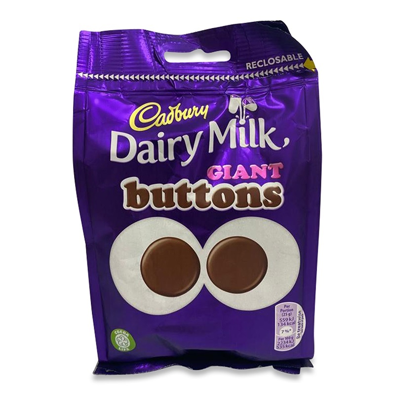 

Cadbury Dairy Milk Giant Buttons 119g