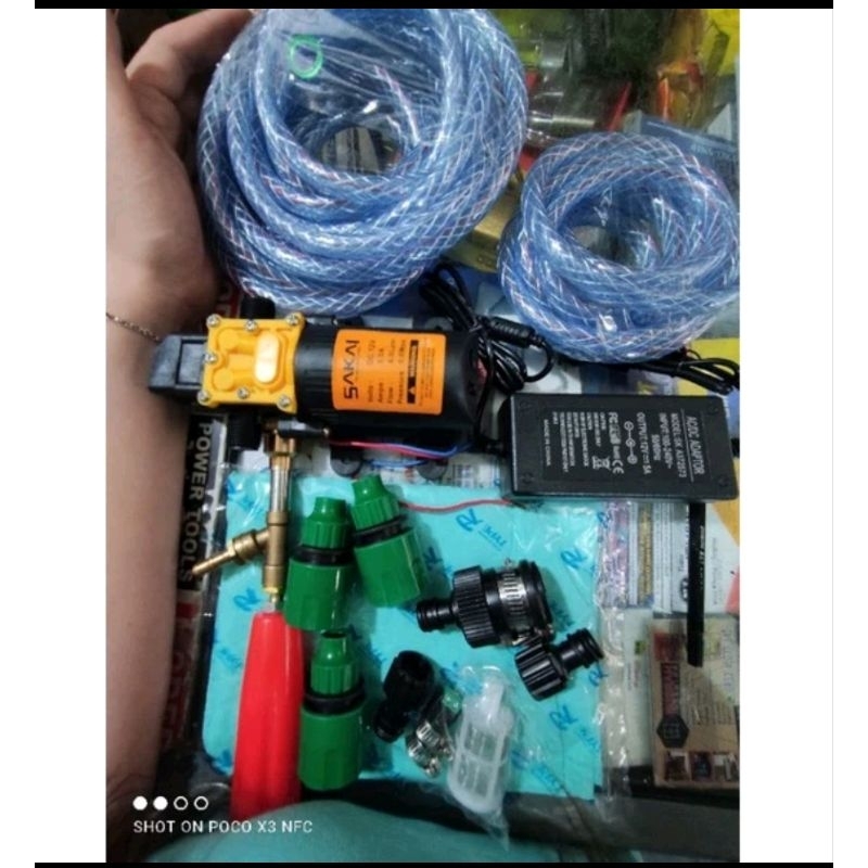POMPA DC 12VOLT SAKAI POMPA CUCI MOTOR AC / DINAMO POMPA CUCI DC SIAP PAKAI