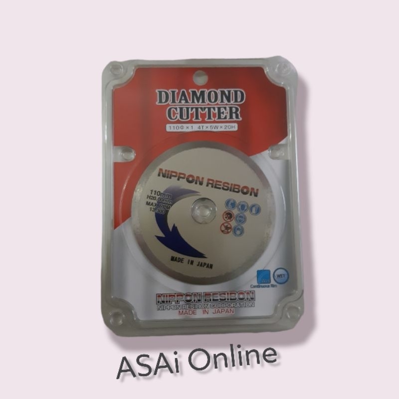 Mata Pisau Potong Keramik Basah 4" Merk NIPPON RESIBON.