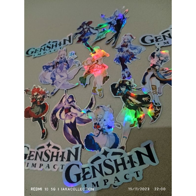 

sticker hologram / sticker anime hologram / sticker custom hologram