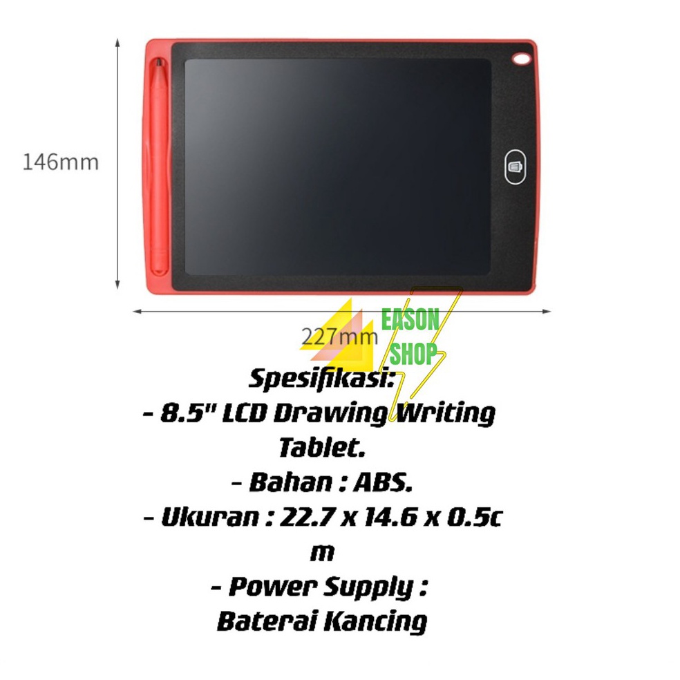

2.2 SALE PAPAN TULIS HAPUS WRITING BOARD TABLET DIGITAL LCD LAYAR 8.5 inch/papan drawing board