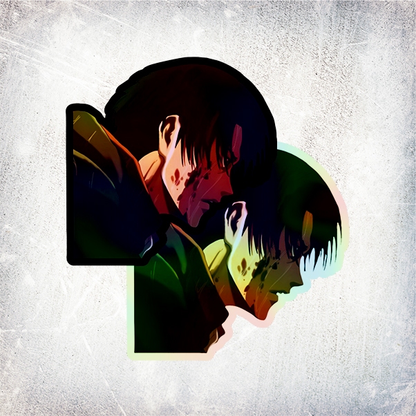 

STICKER HOLOGRAM ANIME LEVI ACKERMAN ATTACK ON TITAN (SHINGEKI NO KYOJIN)