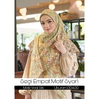 Hijab Voal Motif Jumbo Terbaru Kerudung Silk Syar'i Terlaris Segi Empat Cantik Terhits PART 2