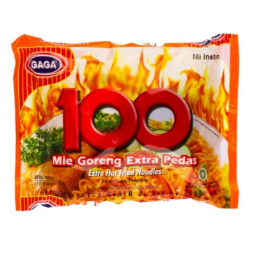 

Gaga Mie 100 Mie Goreng Extra Pedas 88gr