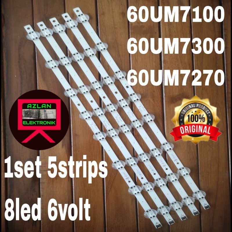 BACKLIGHT TV LED LG 60UM7100 60UM7300 60UM7270 BL 60UM 8LED 6V