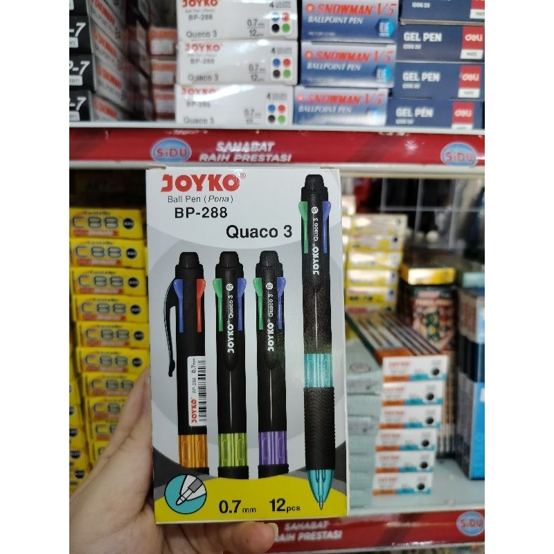 

pena joyko 4 warna Bp-288 ( 1 box isi 12pc )