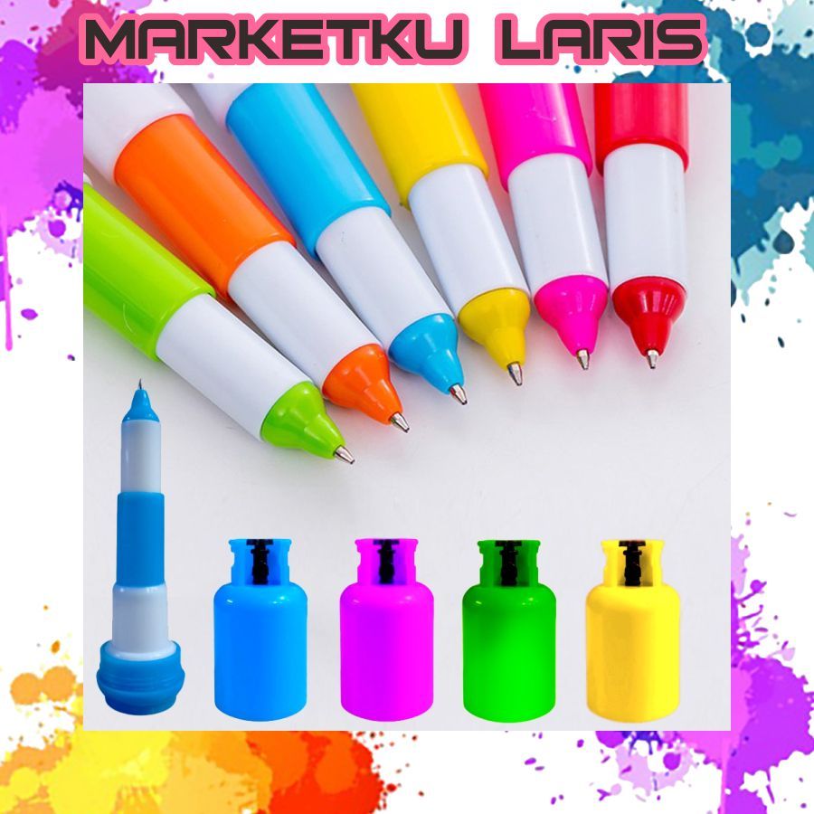 

MKL Pena Lucu Bentuk Tabung Gas Bullet Tip 0.5mm Pulpen Capsul Motif Tabung Gas Alat Tulis Sekolah Kantor Gas Cylinder Bolpoint Perlengkapan Menulis Anak Pen Motif Unik Untuk Souvenir Pernikahan Cendera Mata Murah S053