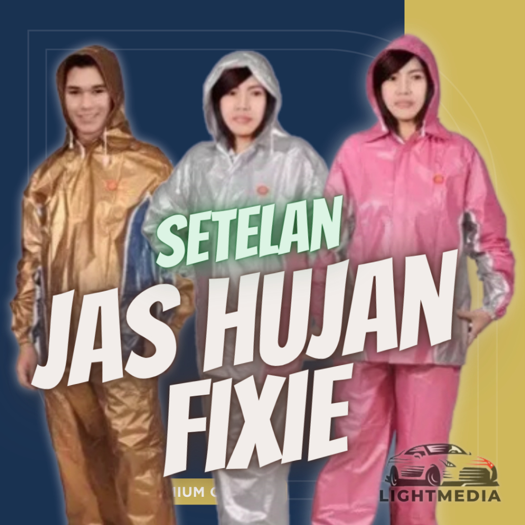 Jas Hujan Trendy Dewasa / Jas Hujan Fixie