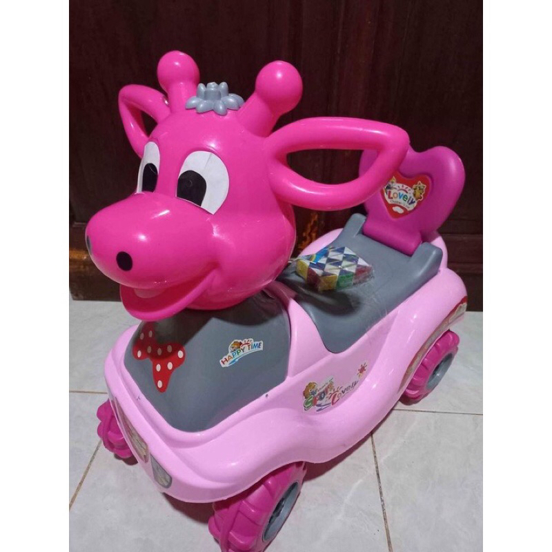 Mainan Anak Mobil Dorong Karakter Sapi