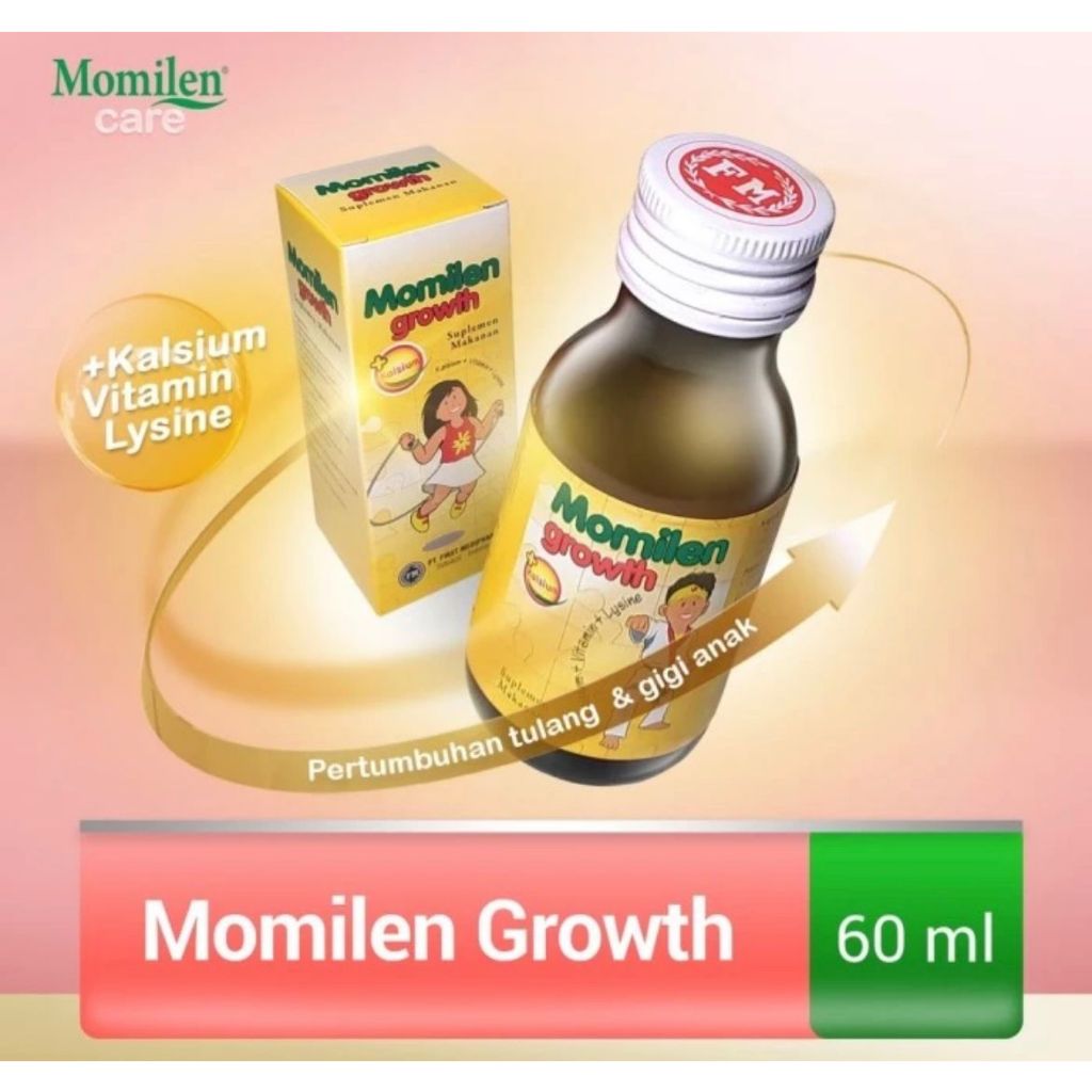 MOMILEN BABY GROWTH SIRUP PENAMBAH TINGGI BADAN DAN NAPSU MAKAN ANAK