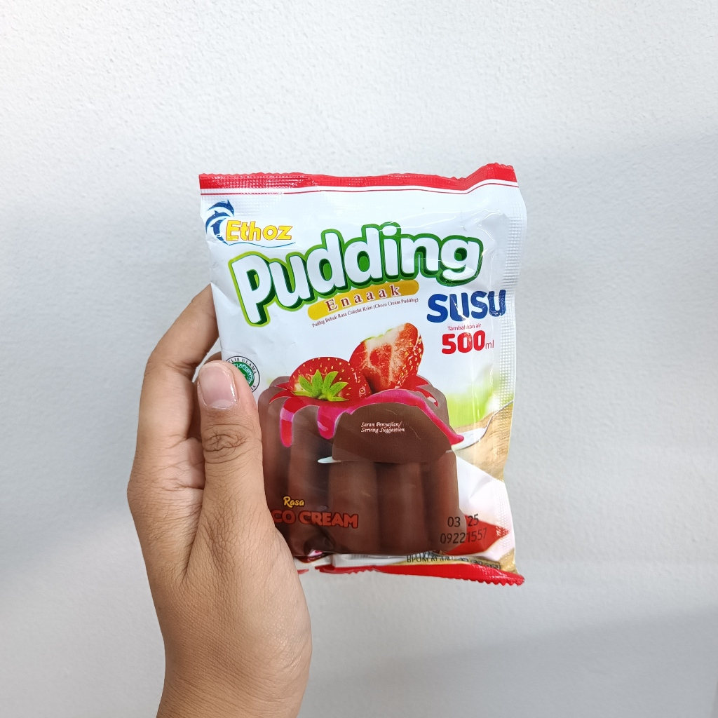 

ETHOZ PUDDING SUSU COKLAT, STROBERI, MANGGA, COCOPANDAN