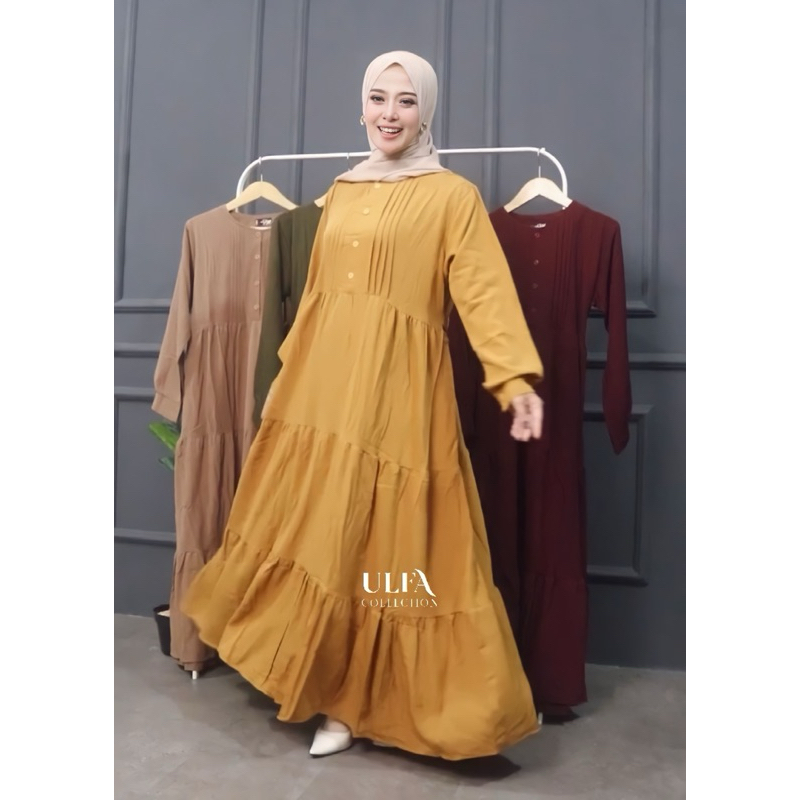 Ulfa Collection - Simple Dress Shakila Kancing