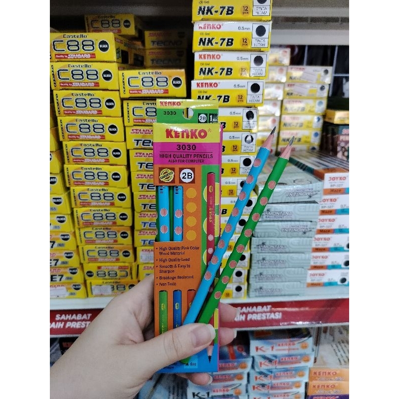 

pensil kenko 2B 3030 (1 box isi 12pc )