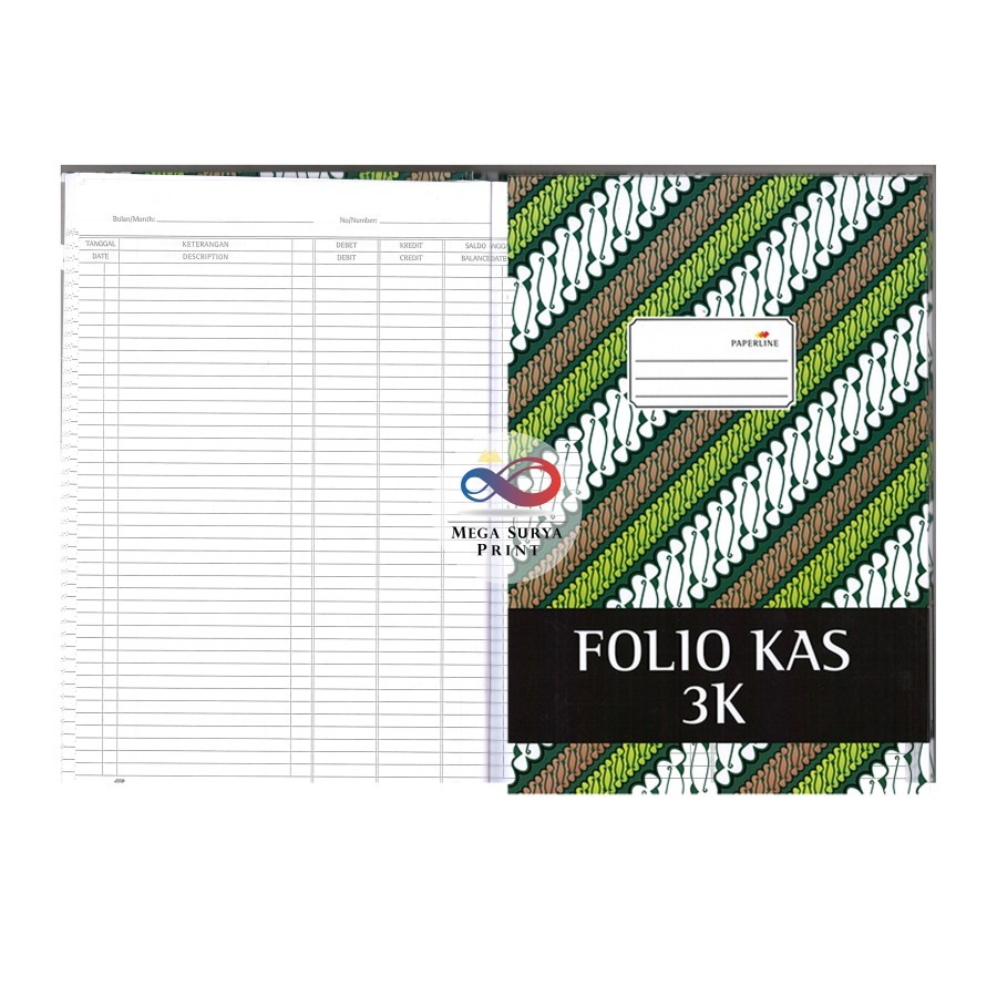 

Paperline Hardcover Folio Buku Kas 100 lbr