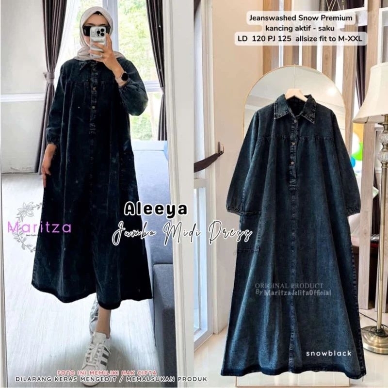 Dress jeans Aleeya JUMBO dress/Erlin dress/Ribbon jeans/Jenna jeans