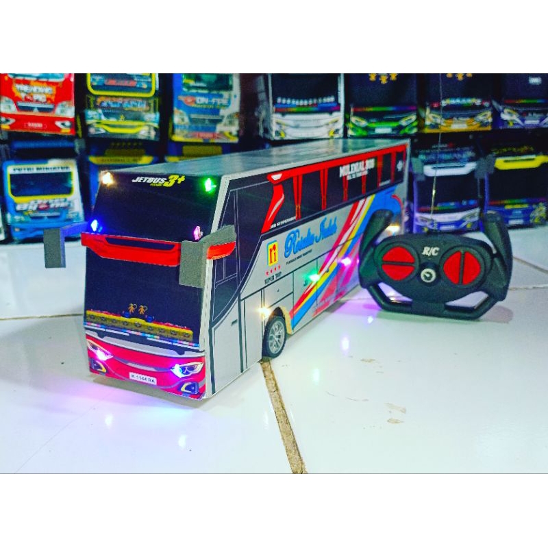 mainan bus remote control Rosalia indah jumbo Basuri