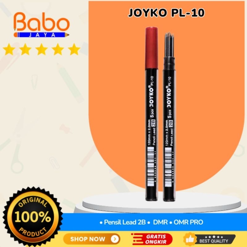 

BABO JAYA Isi Pensil / Reffil Lead Joyko PL-10 , Pensil Mekanik 2.0mm Mudah Digunakan .