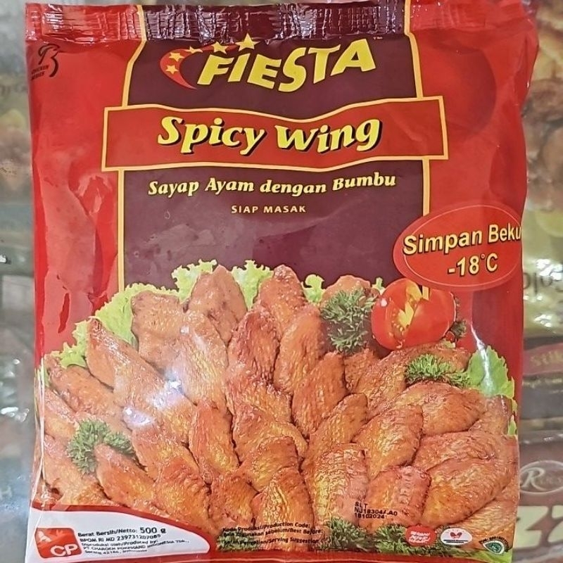 

Fiesta spicy wing sayap ayam bumbu 500g