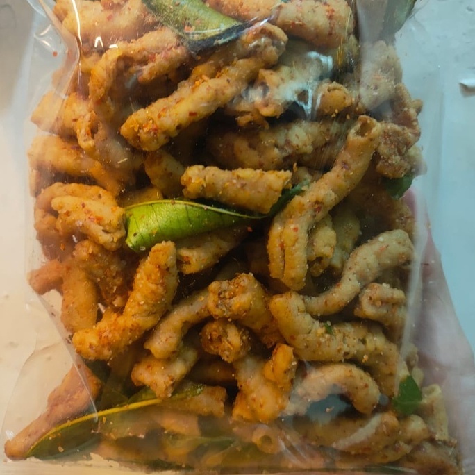 

Keripik Usus Ayam Crispy Pedas Daun Jeruk 1kg