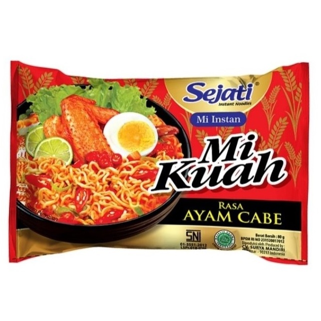 

Sejati Mi Kuah Ayam Cabe 80gr