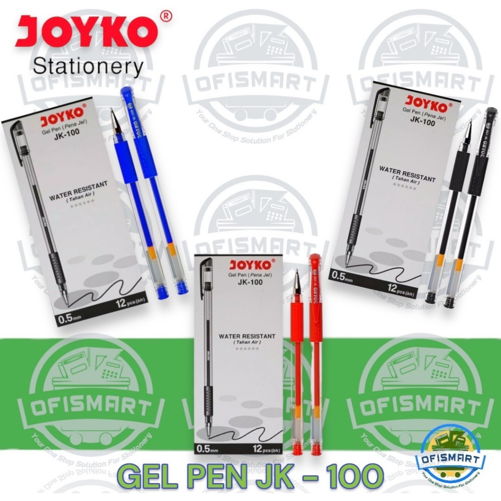 

Joyko Pen Gel 0.5mm JK 100 | @1Ktk=12PCs