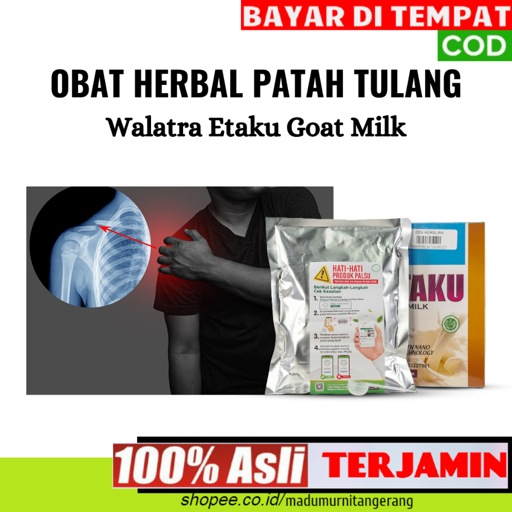 

Susu Kalsium Untuk Patah Tulang - Membantu Menyehatkan & Menguatkan Tulang - Walatra Etaku Goat Milk