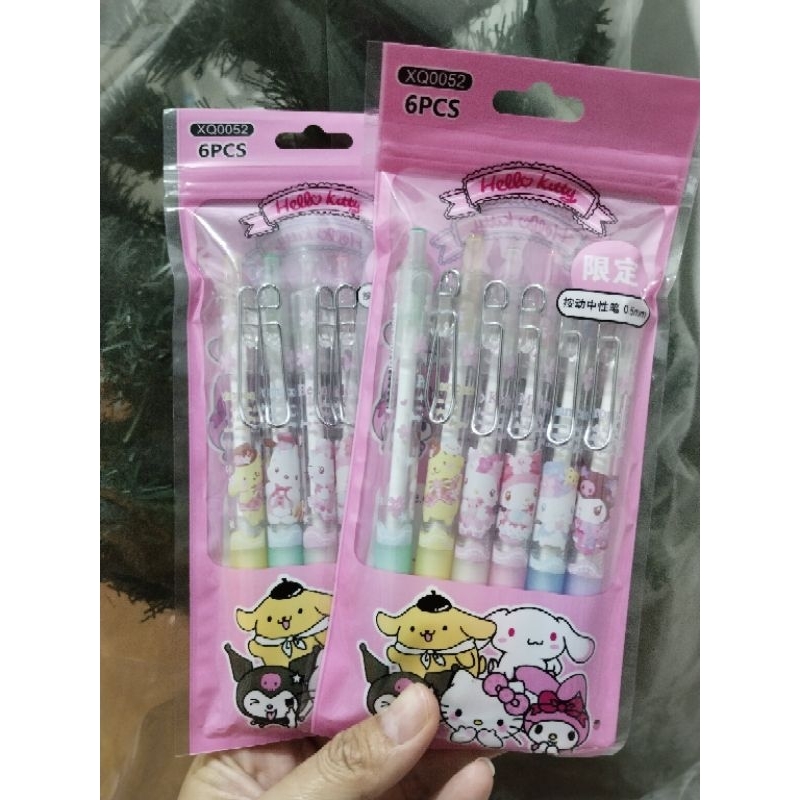 

PULPEN SANRIO ISI 6PCS - KUROMI CINNAMOROLL HK MELODY POMPOMPURIN POCHACCO