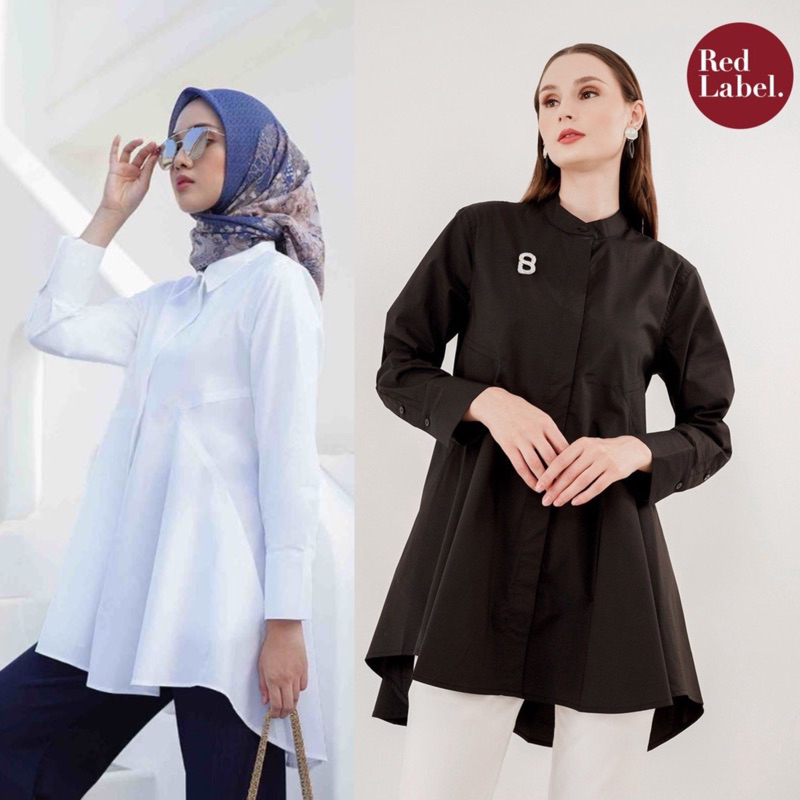 NEW Benang Jarum x Buttonscarves kylie shirt white sugar black XS S M L XL