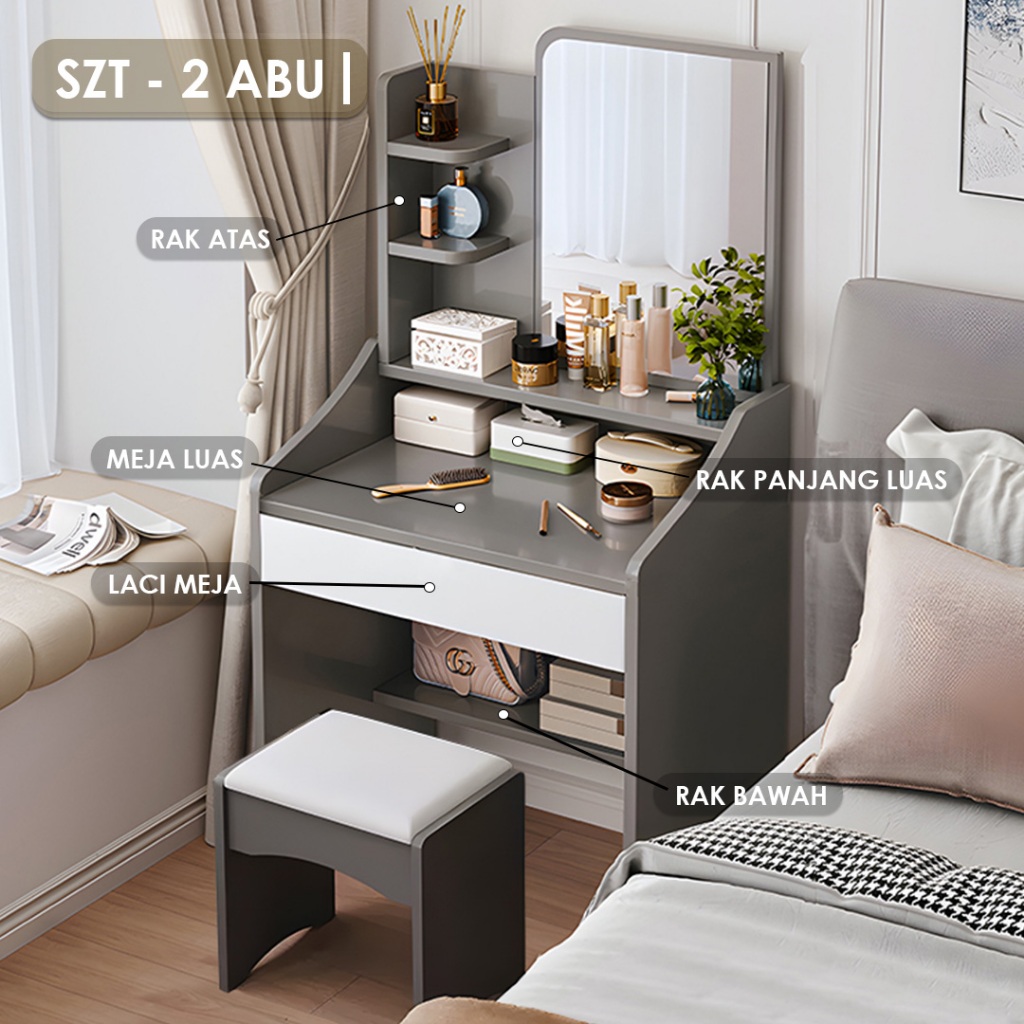 Tokolemari Meja Rias Minimalis Lemari Penyimpanan Meja Rias Kamar Tidur Minimalis